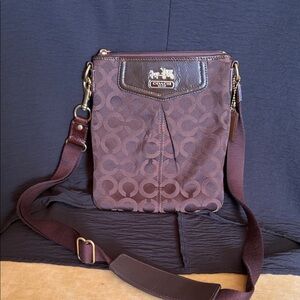 Coach Madison Dotted Op Art Swing Back Crossbody Bag